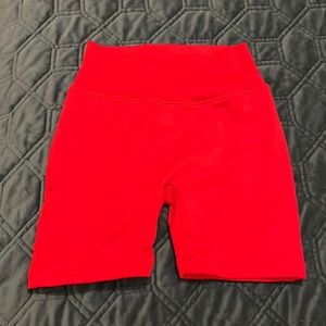 Sparkle Stagewear Biker Shorts Red Size CL